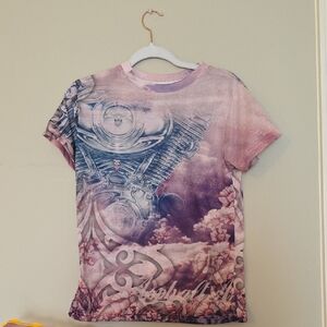 Women's Graphic Tee - Pink and Purple